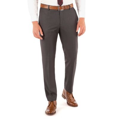 Red Herring Charcoal twill slim fit trouser